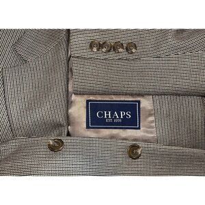 Chaps Sports‎ Coat Men 46R Beige Gold 100% SILK Classy 🤩🏆🤩🏆